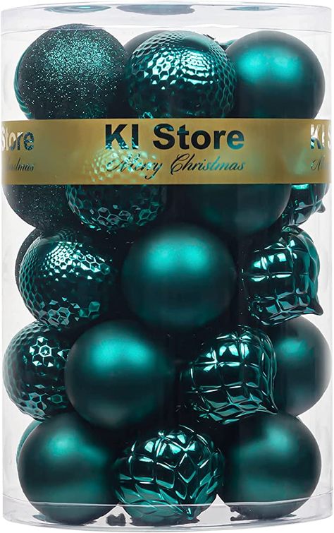 Teal Christmas Ornaments, Dark Teal Christmas Decor, Black Christmas Balls, Teal Christmas Decor, Black Xmas Tree, Teal Christmas Decorations, Gold Christmas Balls, Teal Christmas Tree, Christmas Goals