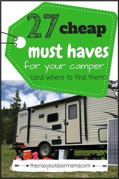 Camping Tips And Tricks Campers, Travel Trailer Essentials List, New Trailer Essentials, Camper Essentials Travel Trailers, Camping In Rv, How To Stock Your Camper, Stocking A Camper For The First Time, Camper Must Haves Camping Accessories, Travel Trailer Essentials