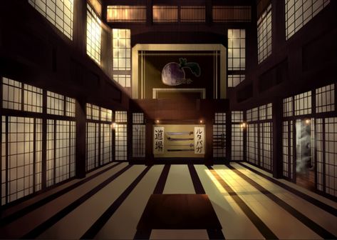 Dream Dojo | Naziyah Mahmood Dojo Interior, Japanese Dojo, Dojo Design, Dojo Ideas, Karate Dojo, Feudal Japan, Anime Places, Traditional Japanese House, Japan Aesthetic