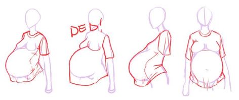 Pregnant Drawing Reference Poses, Pregnant Belly Drawing Reference, How To Draw A Pregnant Woman, Pregnant Belly Reference, Pregnant Woman Drawing Reference, Pregnant Drawing Base, Pregnancy Drawing Sketches, How To Draw Pregnant Women, Pregnant Woman Reference