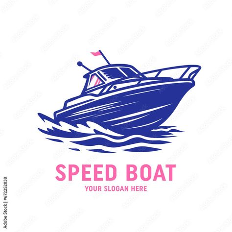 Speed Boat Clipart with sea waves vector Logo illustration isolated Stock Vector | Adobe Stock Boat Clipart, Boat Illustration, Waves Vector, Speed Boat, Boat Design, Logo Illustration, Sea Waves, Motor Boats, Speed Boats