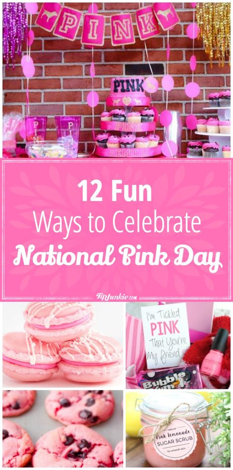 Pink Day Activities, Pink Winter Party, Cake Tricks, Halloween Costume Patterns, Mt Sinai, National Pink Day, October Activities, Bazaar Ideas, Pink Day