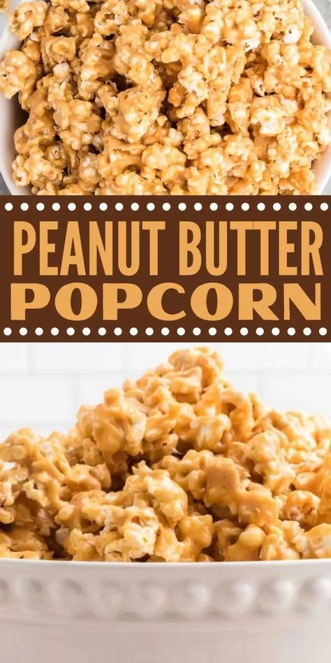 Peanut Butter Popcorn Balls Recipe, Honey Butter Popcorn Recipe, Butter For Popcorn How To Make, Popcorn Peanut Butter, Party Popcorn Recipe, Popcorn Butter Recipe, Candied Popcorn Recipe, Peanut Butter Popcorn Recipes, Asian Popcorn