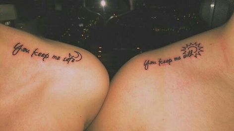 Matching Bff Tattoos, Twin Tattoos, Tattoos Pinterest, Matching Sister Tattoos, Sister Tattoo, Inspiration Tattoos, Bff Tattoos, Парные Тату, Friendship Tattoos