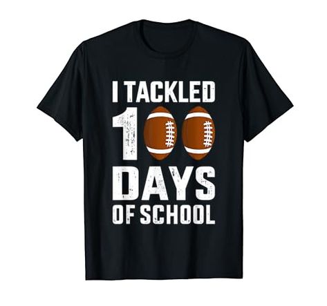 I tackled 100 days school 100th day football student teacher T-Shirt 100 Days School, Summer Tee Shirts, Mens Cotton Shorts, Mens Undershirts, Hippie T Shirts, Tee Shirt Fashion, Orange T Shirts, Mens Summer T Shirts, Student Teacher