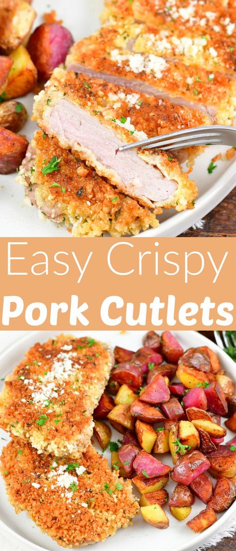 Pork Cutlets Baked, Recipes For Pork Cutlets, Pork Tenderloin Patties Recipes, Pork Loin Cutlets, Pork Cutlets In Oven, Tenderized Pork Loin Slices Recipes, Pork Tenderloin Cutlets Recipes, Pork Loin Cutlet Recipes, Pork Cutlet Recipes Baked