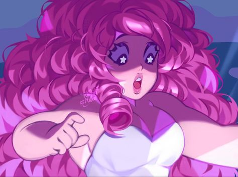 Rose Quartz Drawing, Quartz Drawing, Rose Quartz Steven Universe, Pink Diamond Steven Universe, Steven Universe Drawing, Steven Universe Characters, Fantasy Stuff, Steven Universe Gem, Drawings Of Friends