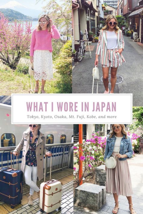 Japan Travel Guide: What to Wear | bows & sequins Japan Spring Fashion, Japan Summer Outfit, Outfits For Japan, What To Wear In Japan, Japan Travel Outfit, Travel Outfit Summer Asia, Spring Outfits Japan, Summer Japan, Summer In Japan