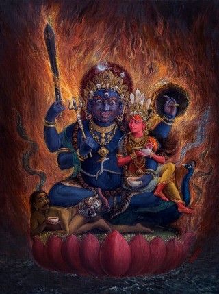 Mona | ARTIST - Mona Bhairava God Art, Indian Drawing, Om Art, Tantra Art, Art Deco Artwork, Hindu Statues, Lord Shiva Statue, Hinduism Art, Vedic Art