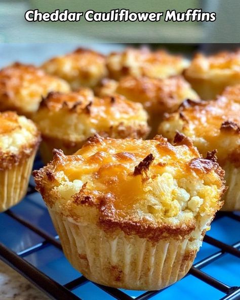 Cauliflower Muffins, Cheddar Cauliflower, Shredded Cheddar Cheese, Head Of Cauliflower, Small Head, 2 Eggs, Parmesan Cheese, 1 Cup, Cheddar Cheese