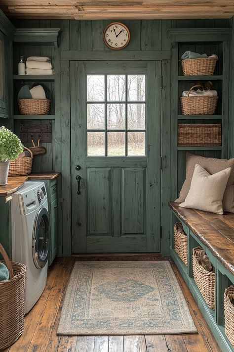 Elevate your daily laundry routine with these easy and effective mudroom laundry room ideas! #MudRoomLaundryRoomCombo #MudroomRemodel #DreamLaundryRoom Cabin Mud Room Ideas, Laundry With Mudroom, Muck Room Ideas, Mudroom Bathroom Ideas, Mud Room Laundry Pantry Combo, Mud Room Laundry Room Combo Dog Wash, Farmhouse Mudroom Laundry Room Ideas, Laundry Room And Mud Room Combo, Lavender Laundry Room