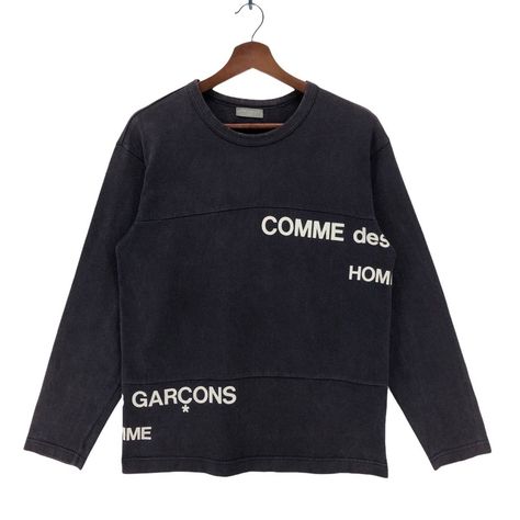 Comme des Garcons Staff Split Logo Deconstructed LS Tee | Grailed Comme Des Garcons Men, Vintage Nike Sweatshirt, Free Mind, Nike Pullover, Nike Sweatshirts, Vintage Nike, Pullover Sweatshirt, Clothing Brand, Favorite Outfit