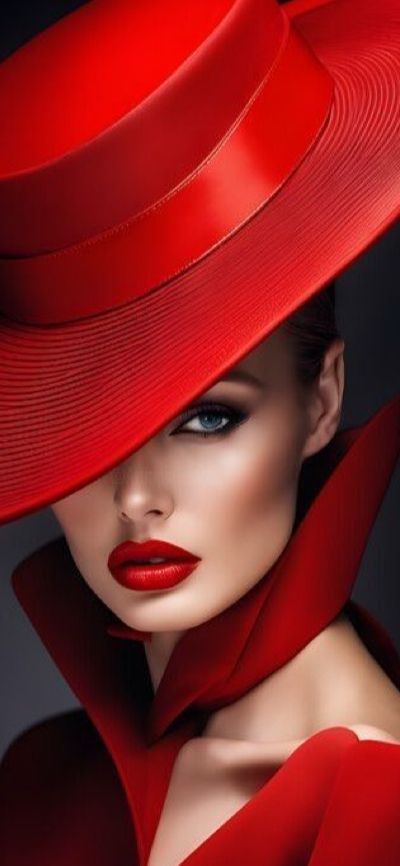 Classy Hats, Elegant Hats, Cookies Chocolate, Stylish Hats, Delicious Treats, Red Hat, Fashion Portrait, Beautiful Hats, Red Hats