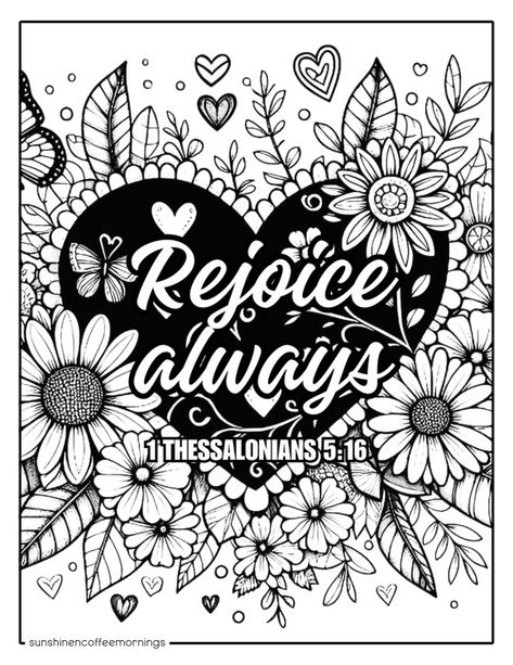 Inspirational Bible Coloring Pages - SunshineNCoffeeMornings Christian Coloring Pages For Adults, Scripture Coloring Pages, Adult Coloring Sheets, Affirmation Coloring Pages, Bible Coloring Sheets, Candy Coloring Pages, Scripture Coloring, Heart Coloring Pages, Coloring Pages Inspirational