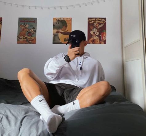 Long Sock Outfits, Socks Outfit Men, Skinhead Boots, Sporty Outfits Men, Men In Socks, Gay Aesthetic, Cute White Guys, Sock Outfits, Men Photography