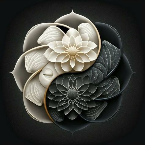 Yin Yang Wall Art, Jing Y Jang, Ying Yang Art, Yin Yang Balance, Massage Logo, Yin Yang Designs, Yin Yang Art, Yin Yang Tattoos, Lotus Art