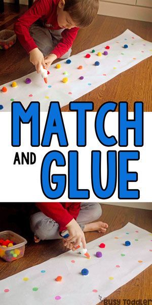 PRESCHOOLER FINE MOTOR ACTIVITY: This match and glue activity is AWESOME! Kids will love this pom pom activity that's so quick and easy to set up; an easy gluing activity for preschoolers from Busy Toddler Preschool Fine Motor Activities, Pom Crafts, Fine Motor Activity, Preschool Colors, Preschool Fine Motor, Art Projects For Kids, Motor Skills Activities, Daycare Activities, Pom Pom Crafts