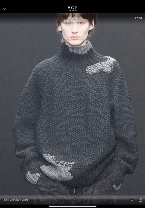 Unisex Knitwear, Mens Knitwear, Male Sweaters, Knitwear Inspiration, Hot Sweater, Men Fashion Show, Knit Men, Mens Outfit Inspiration, How To Start Knitting