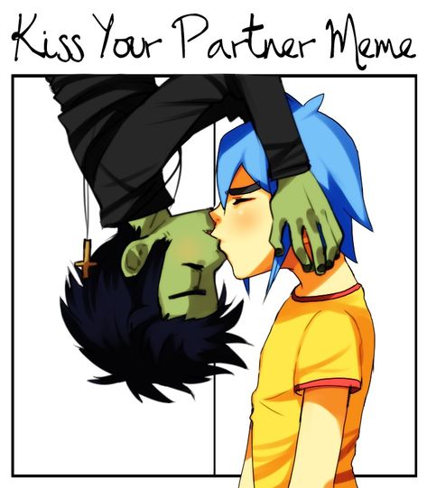 2d Fanart, 2d And Murdoc, Kiss Meme, Gorillaz Fan Art, Gorillaz Art, Single Mom Quotes, Beautiful Voice, First Dates, Romantic Dates