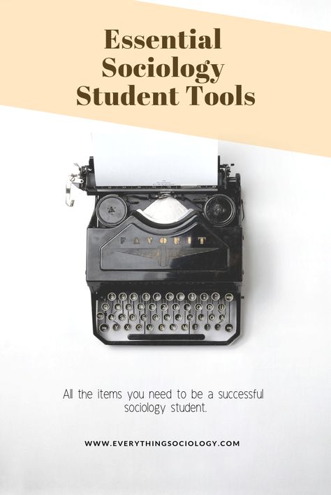 Being a sociology student, you don’t need a lot of things. You won’t need a graphing calculator or a powerful laptop, or a microscope. However, there are certain items (or tools) that are essential for your success. Sociology Student Aesthetic, Sociology Student, Teaching Sociology, Sociology Major, Sociological Imagination, Forensic Anthropology, Physics Classroom, Journal Questions, Third Grade Science