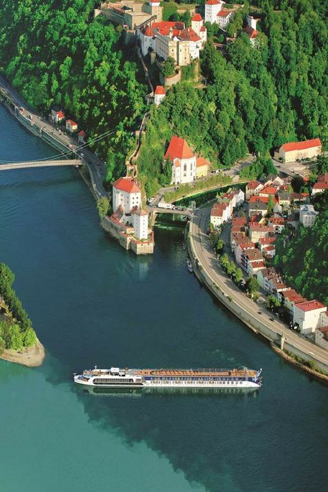 Best River Cruises, Passau Germany, Asia Cruise, River Cruises In Europe, Danube River Cruise, European River Cruises, Cities In Germany, Rhine River, Danube River