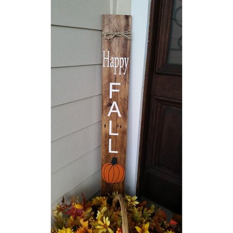 Fall Welcome Signs For Porch, Welcome Signs For Porch, Tiny Porch, Porch Leaner Sign, Harvest Porches, Fall Welcome Sign, Fence Signs, Harvest Sign, Porch Pumpkins