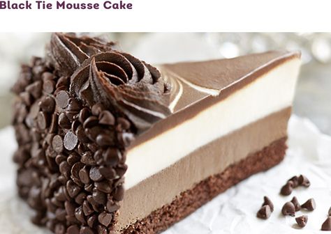 Olive gardens Black tie mousse cake Moose Cake Recipe, Black Tie Mousse Cake, Triple Chocolate Dessert, Best Coconut Cake Recipe, Moose Cake, Garden Dinner, Nursing Cake, Icing Recipes, Coconut Cake Recipe