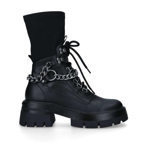 Boots With Chains, Vegan Boots Women, Sock Design, Sock Style, Chunky Ankle Boots, Ankle Boots Black, Biker Boots, Lace Up Ankle Boots, Designer Socks