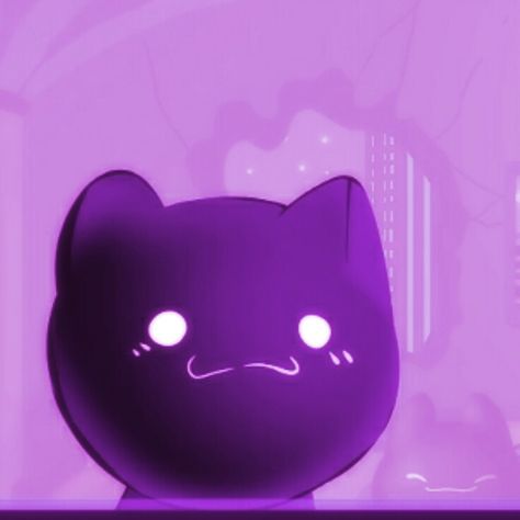 Chill Icon Aesthetic, Purple Cute Pfp, Pastel Purple Pfp, Aesthetic Purple Pfp, Purple Cat Pfp, Purple Cat Drawing, Profile Picture Purple, Cute Purple Pfp, Purple Discord Pfp