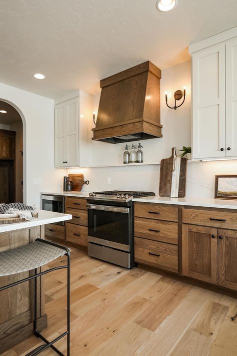 Hardwood Kitchen Cabinets, Wood Floor With Wood Cabinets, Nc Flag, Shaker Cabinets Kitchen, Nice Kitchens, Hickory Kitchen Cabinets, Hickory Kitchen, Hickory Cabinets, Hickory Flooring