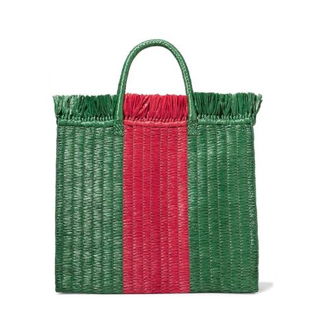 Gucci Striped Raffia Tote Simple Bag, Bag Styles, Basket Bags, Market Bags, French Women, Trending Handbag, Bag Trends, Simple Bags, Basket Bag