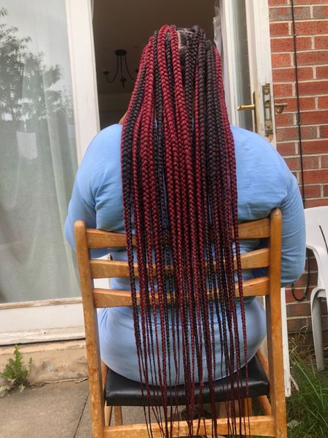 African hairstyles with extensions Burgundy Hair With Extensions, Burgundy Hair Extensions, Black And Burgandy Braids, Cherry Red Hair Extensions, Dark Wine Nano Hair Extensions, Black Hair Extensions, Wine Hair, Box Braids, Hair Extensions