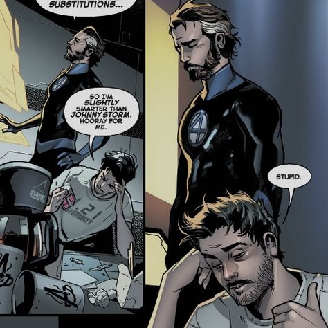 Reed Richards Comic Icons, Tony Stark Comic Panels, Anthony Stark, Tony Stark Fanart, Michael Chiklis, Reed Richards, Fantastic Four Movie, Tony Stark Comic, Doug Jones