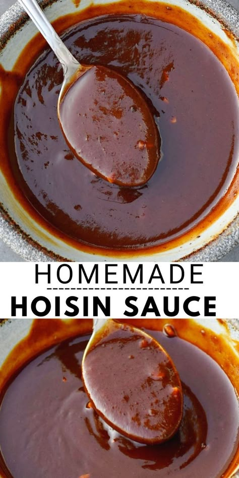 Homemade Hoisin Sauce Recipe, Recipes With Hoisin Sauce, Hoisin Sauce Recipe, Homemade Hoisin Sauce, Recipe Easy Quick, Vegan Sauces, Chinese Cooking, Hoisin Sauce, Asian Cooking