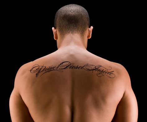 109 Best Back Tattoos for Men | Improb Tattoo Font For Men, Small Back Tattoos, Tattoo Quotes For Men, Tattoo Script Fonts, Cool Back Tattoos, Places For Tattoos, Cool Half Sleeve Tattoos, Upper Back Tattoos, Good Tattoo Quotes