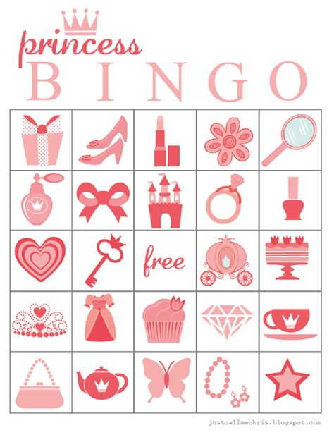 Princess Bingo Printable Princess Theme Activities, Princess Camp Ideas, Princess Bday Party Activities, Princess Bingo Printable Free, Build A Princess Printable, Pin The Tiara On The Princess Game, Princess Bingo, Disney Princess Activities, Princess Party Activities