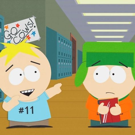 Kyle X Butters, Kyle And Butters, Southpark Characters, Butters Stotch, Park Wallpaper, Kyle Broflovski, Minor Character, Lil Baby, Going Home