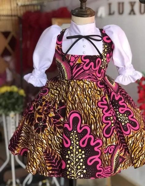 Gown Style For Children, Beautiful Ankara Dresses, Ankara Gown Style, Children Wears, Styles For Children, Style For Children, African Kids Clothes, Ankara Styles For Kids, Dresses For Children