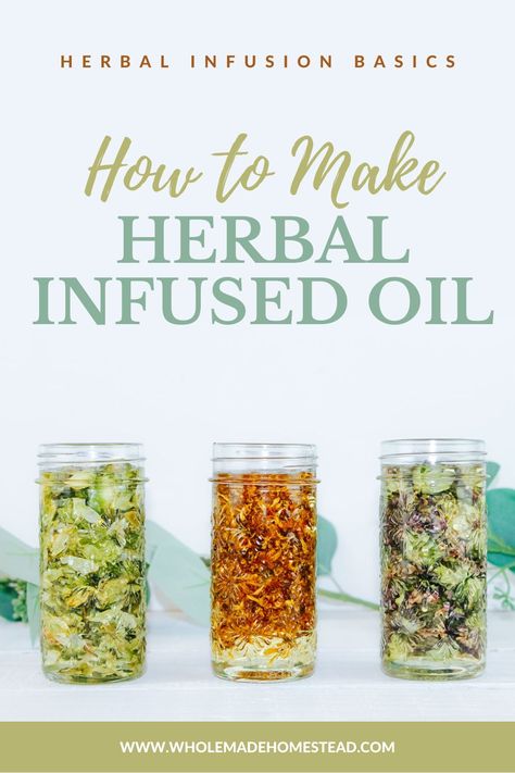 Herb Infused Oils, Herbal Infused Oil, Infused Oil Recipes, Benefits Of Herbs, Infused Oil, Natural Skincare Products, Infused Olive Oil, Herbs For Health, Herbal Infusion