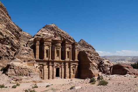 Petra in Jordan. Ad Deir,or theMonastery,is one of the lagest monuments in Petra , #AD, #lagest, #theMonastery, #measuring, #monuments, #Jordan #ad Ad Deir Jordan, Petra In Jordan, Petra Jordan, Building Facade, Design Background, Archaeology, Geometric Design, Monument, Jordan