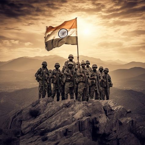 Indian Army holding Indian Flag Generative ai India Army Images, Army Lovers Photos, Indian Army Flag, Army Image, Independence Photos, Army Background, Indian Emblem, Indian Emblem Wallpaper, Indian National Flag