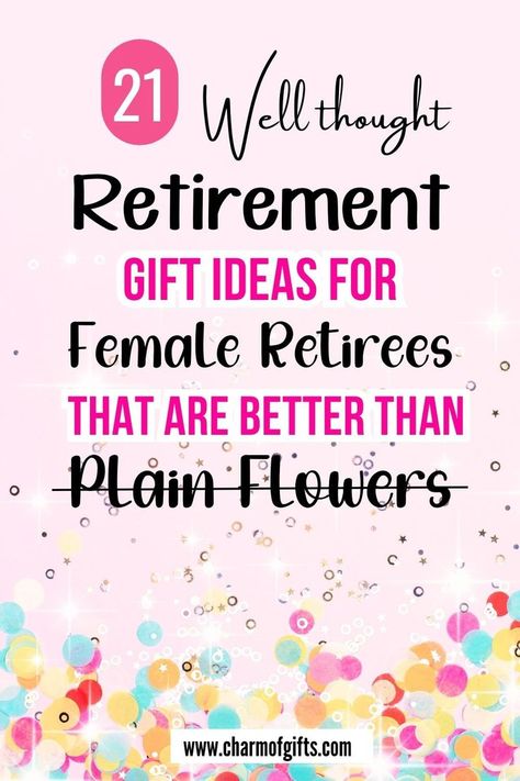 Retirement gifts don't have to some sad or cliche item. They can be funny, creative, sentimental, etc. Here are some exciting ideas for women that will leave the retiree with a big smile on her face. Celebrate their big day with a gift they will remember forever. #retirement #funnyretirementgift #retirementgiftforwomen #giftforher Unique Retirement Gifts, Retirement Gift Ideas, Best Retirement Gifts, Retirement Party Gifts, Uncommon Gifts, Retirement Celebration, Funny Retirement Gifts, Mom Friend, Retirement Gifts For Women