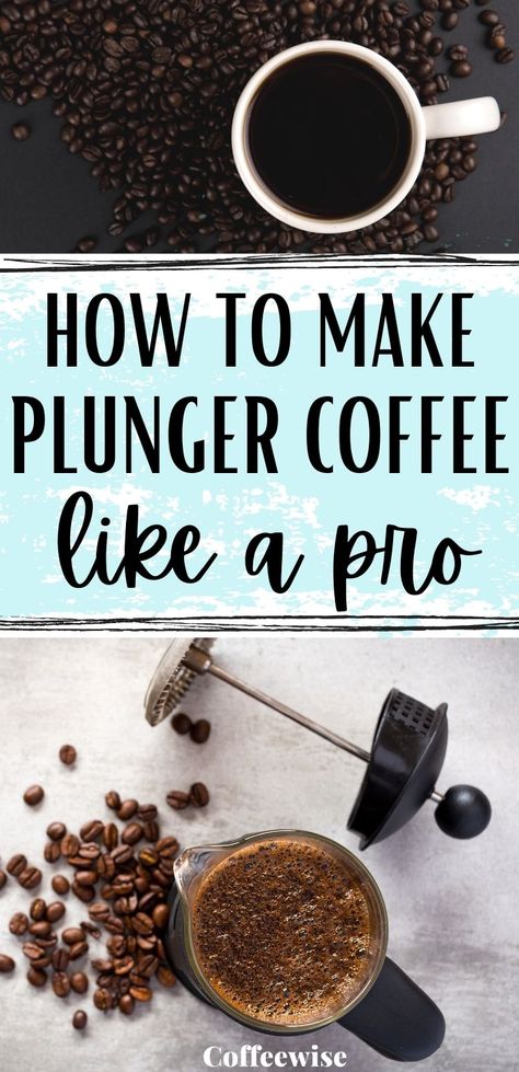 How To Use A Coffee Press, Barista Hacks, Coffee Instructions, French Press Coffee Recipe, Coffee Plunger, Coffee Brewing Methods, Coffee Tips, Coffee Guide, Coffee Hacks