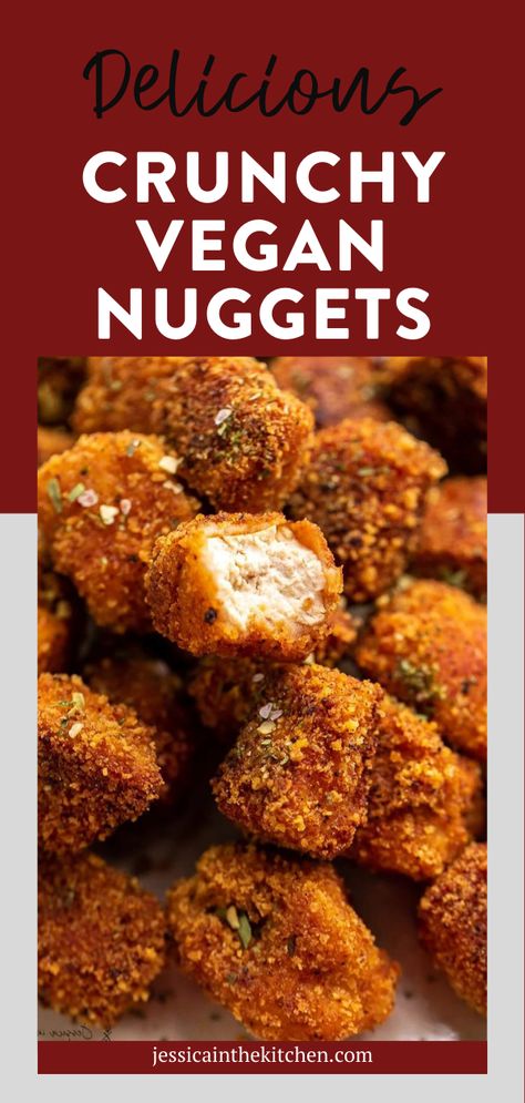 Easy Tofu Nuggets, Tofu Nuggets Baked, Mushroom Nuggets Vegan, Vegan Chicken Nuggets Recipes, Plant Based Chicken Nuggets, Chickpea Tofu Recipes, Keto Tofu Recipes, Tofu Chicken Nuggets, Vegetarian Chicken Nuggets