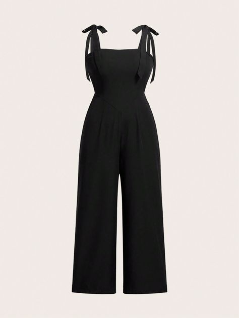 SHEIN Plus Size Women Solid Color Casual Overalls Wide Leg JumpsuitI discovered amazing products on SHEIN.com, come check them out! Shein Plus Size, Plus Size Jumpsuit, Wide Leg Jumpsuit, Amazing Products, Overalls, Wide Leg, Jumpsuit, Textiles, Solid Color