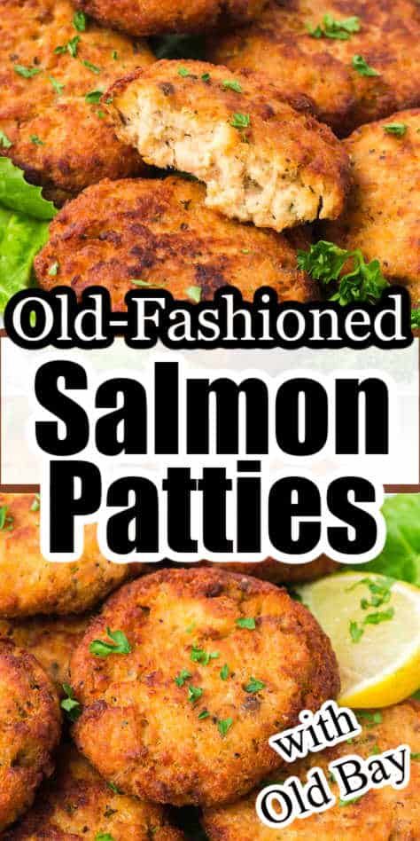 These old-fashioned salmon patties are so easy and made with canned salmon! They use just a few ingredients and are so good! Old Fashioned Salmon Patties, Southern Salmon Patties, Best Salmon Patties, Salmon Croquettes Recipe, Canned Salmon Patties, Recipe For Salmon, Canned Salmon Recipes, Fish Salmon, Canned Salmon