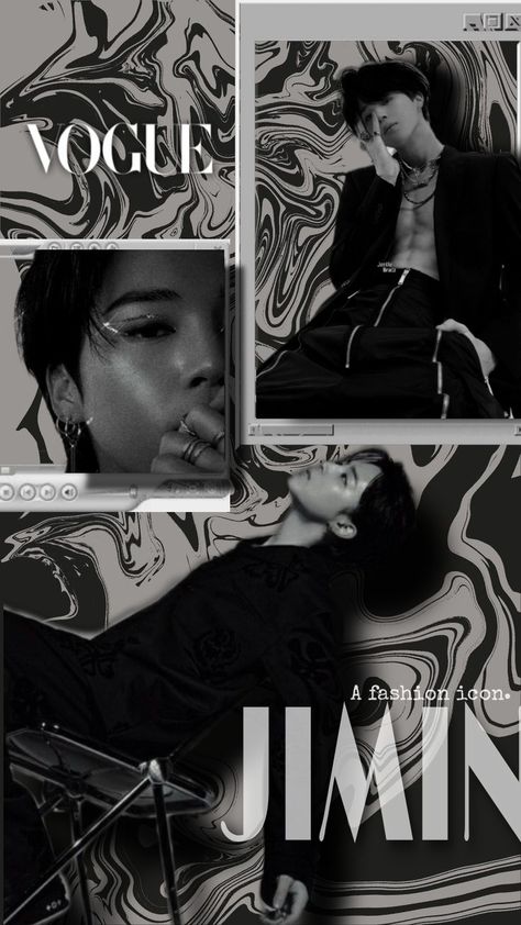 JIMIN BTS Magazine Cover Edit, Jimin Dark Aesthetic, Jimin Vogue, Bts Jimin Wallpaper, Bts Aesthetic Wallpaper, Vogue Magazine Cover, Vogue Wallpaper, Aesthetic Jimin, Jimin Dark