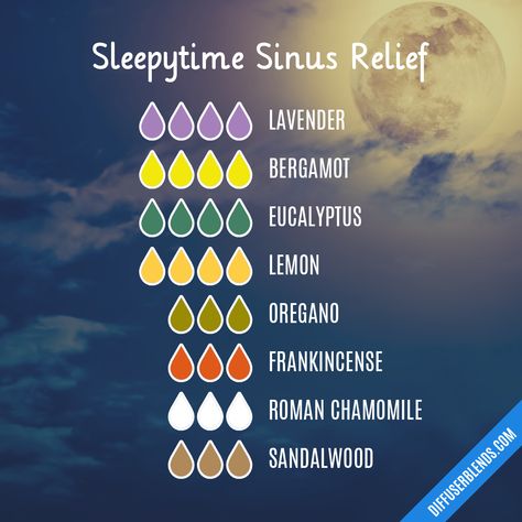 Sleepytime Sinus Relief — Essential Oil Diffuser Blend Cliganic Essential Oil Recipes, Sinus Clearing Diffuser Blend, Sinus Essential Oils Diffuse, Sinus Relief Essential Oils Diffuser, Sinus Relief Essential Oils, Essential Oils Sinus, Essential Oils For Colds, Essential Oil Combinations, Sinus Relief