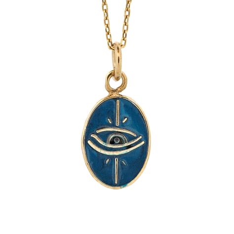 This necklace is designed to be a subtle yet meaningful addition to your jewelry collection, making it a perfect gift for the holiday season. The pendant itself is adorned with a captivating blue enamel, adding a pop of color and a sense of depth to the protective symbol. The Evil Eye is a powerful emblem believed to safeguard against negative energies and bring good fortune. This minimalist rendition of the Evil Eye allows you to carry a touch of protection with you every day in a discreet and Eye Minimalist, Light Jewelry, Evil Eye Pendant, Gold Enamel, Good Fortune, Polish Jewelry, Silver Blue, Necklace Length, Badger