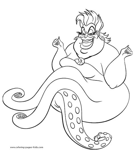 The Little Mermaid color page, disney coloring pages, color plate, coloring sheet,printable coloring picture Ariel Coloring Pages, Little Mermaid Characters, Mermaid Coloring Book, Mermaid Cartoon, Witch Coloring Pages, Sette Nani, Mermaid Coloring Pages, Disney Colors, Unicorn Coloring Pages